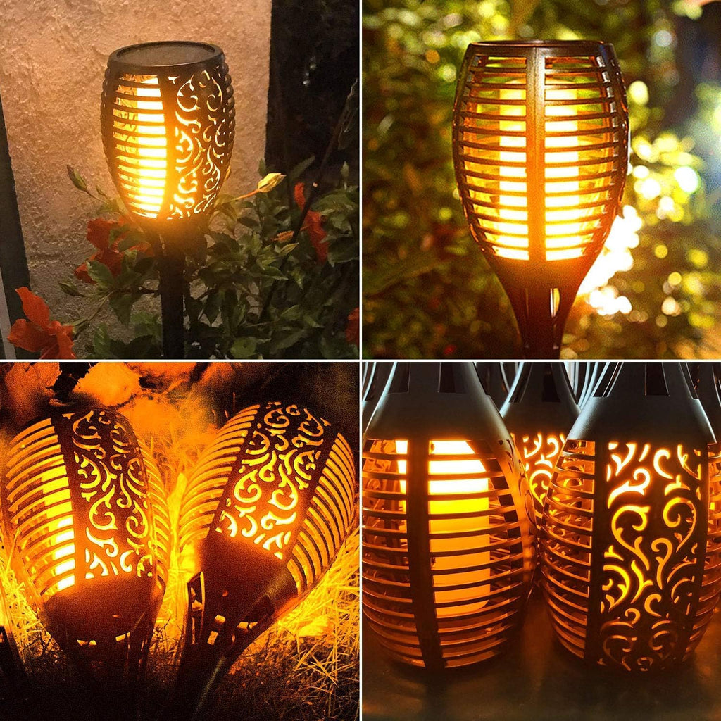 Solar Torch Light with Flickering Flame 8 Pack E910117