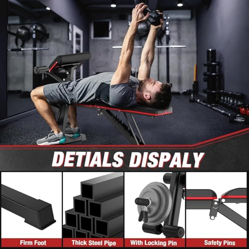 Adjustable Incline Decline Weight Bench F7648
