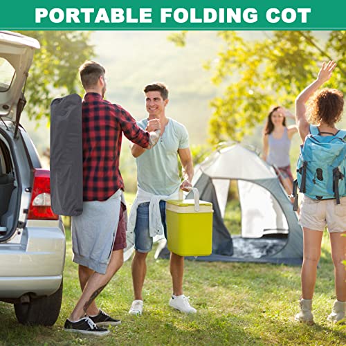 Extra Wide Heavy Duty Folding Camping Cot with Carry Bag Z3798