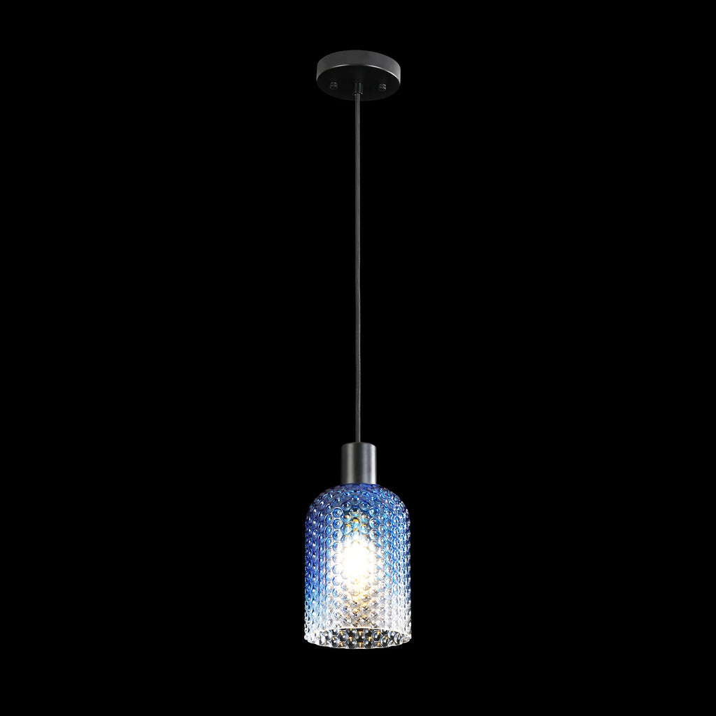 1-Light Dimmable Clear Glass Vintage Pendant G2924