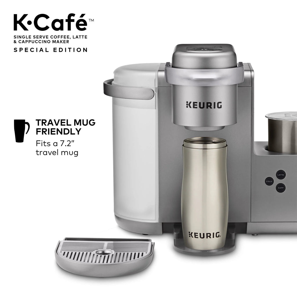 Single Serve K-Cup Pod Coffee, Latte and Cappuccino Maker, Nickel B880
