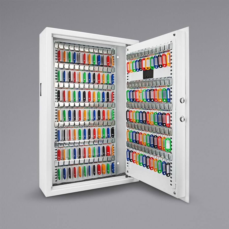 Key Cabinet 144 Hooks Steel White B10109