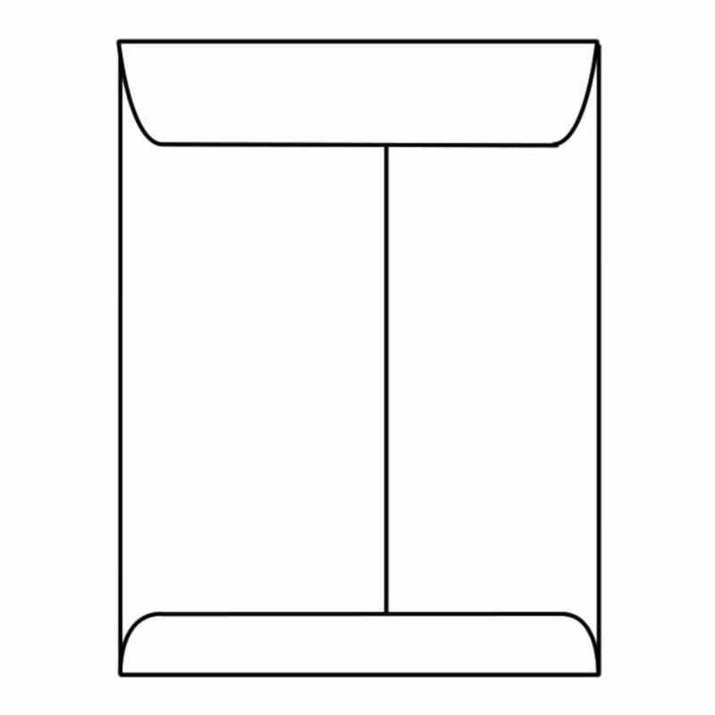 White 10 inch x 13 inch Open End Catalog Envelopes V905742