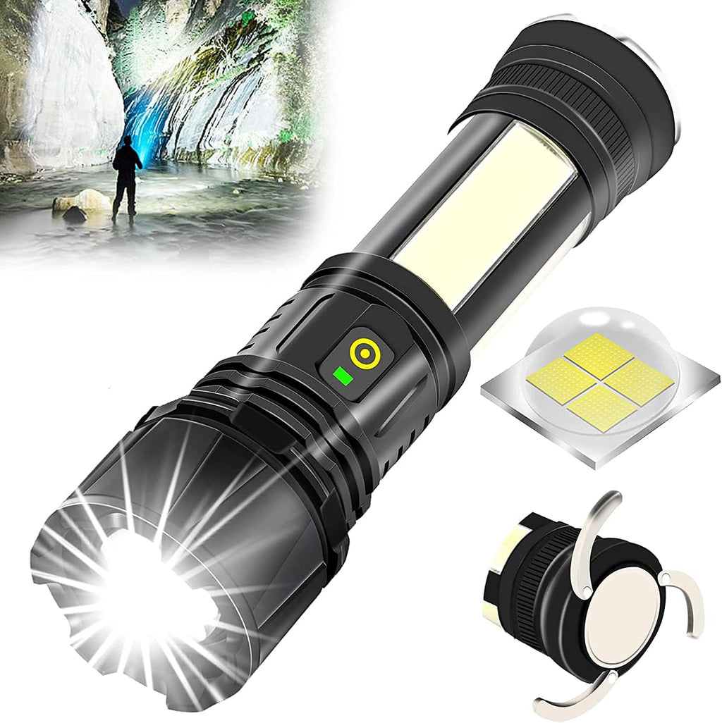Rechargeable LED Flashlight 90000 Lumen Waterproof Magnetic 5 Modes Zoomable K6748