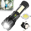 Rechargeable LED Flashlight 90000 Lumen Waterproof Magnetic 5 Modes Zoomable K6748