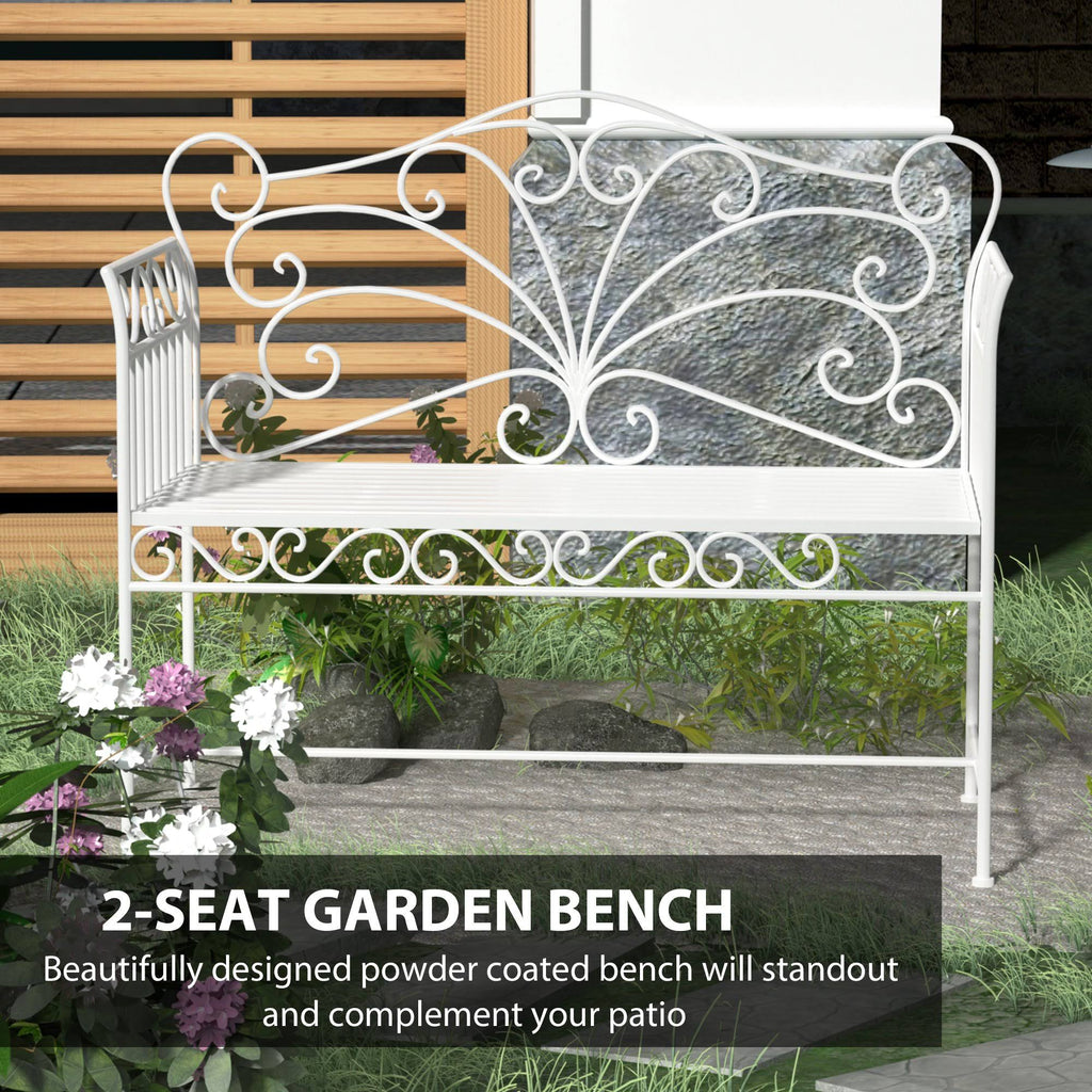 Cast Iron Outdoor Garden Bench F736859