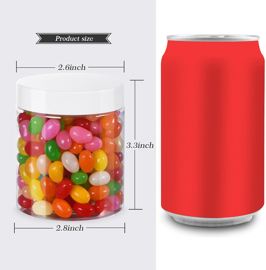 8 oz Plastic Jars with Lids, Pack of 30 I719