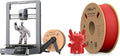 3D Printer with 600mm/s Printing Speed, Direct Drive Extruder, 60W Hotend Heater, Red PLA Filament X38204