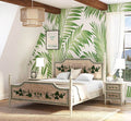 Handpainted Mango Wood Platform Bed T405