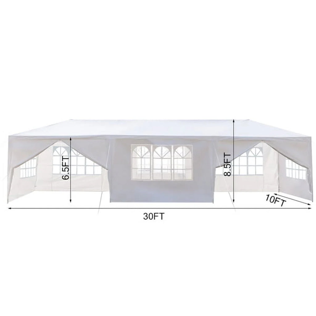 10'x30' Outdoor Canopy Tent with 8 Removable Sidewalls G4051