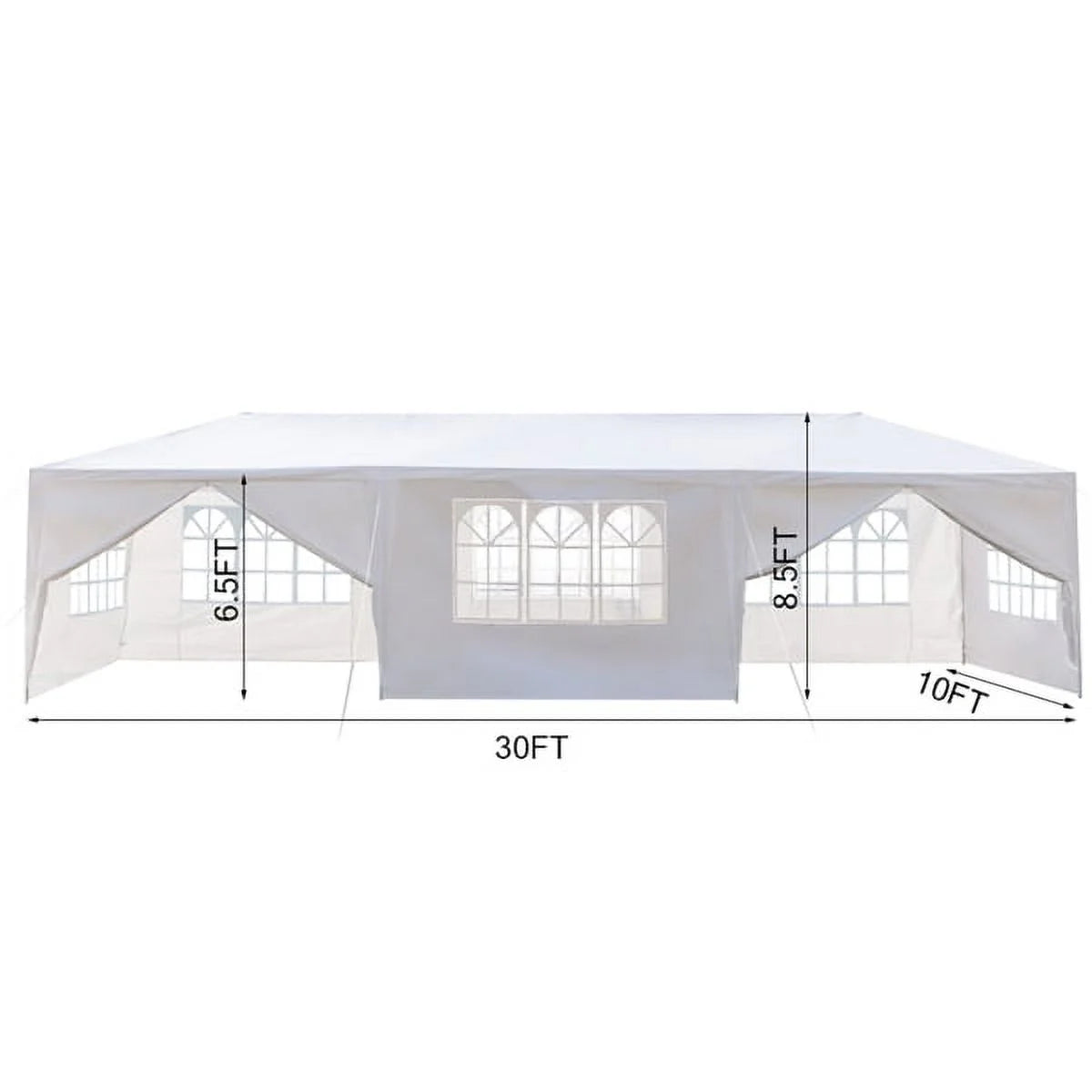 10'x30' Outdoor Canopy Tent with 8 Removable Sidewalls G4051