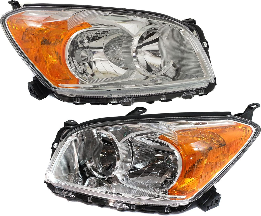 Headlight Assembly Set of 2 for 2009-2012 Toyota RAV4 Halogen S90778