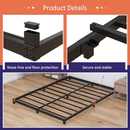 3 Inch Low Profile Full Metal Bed Frame N920