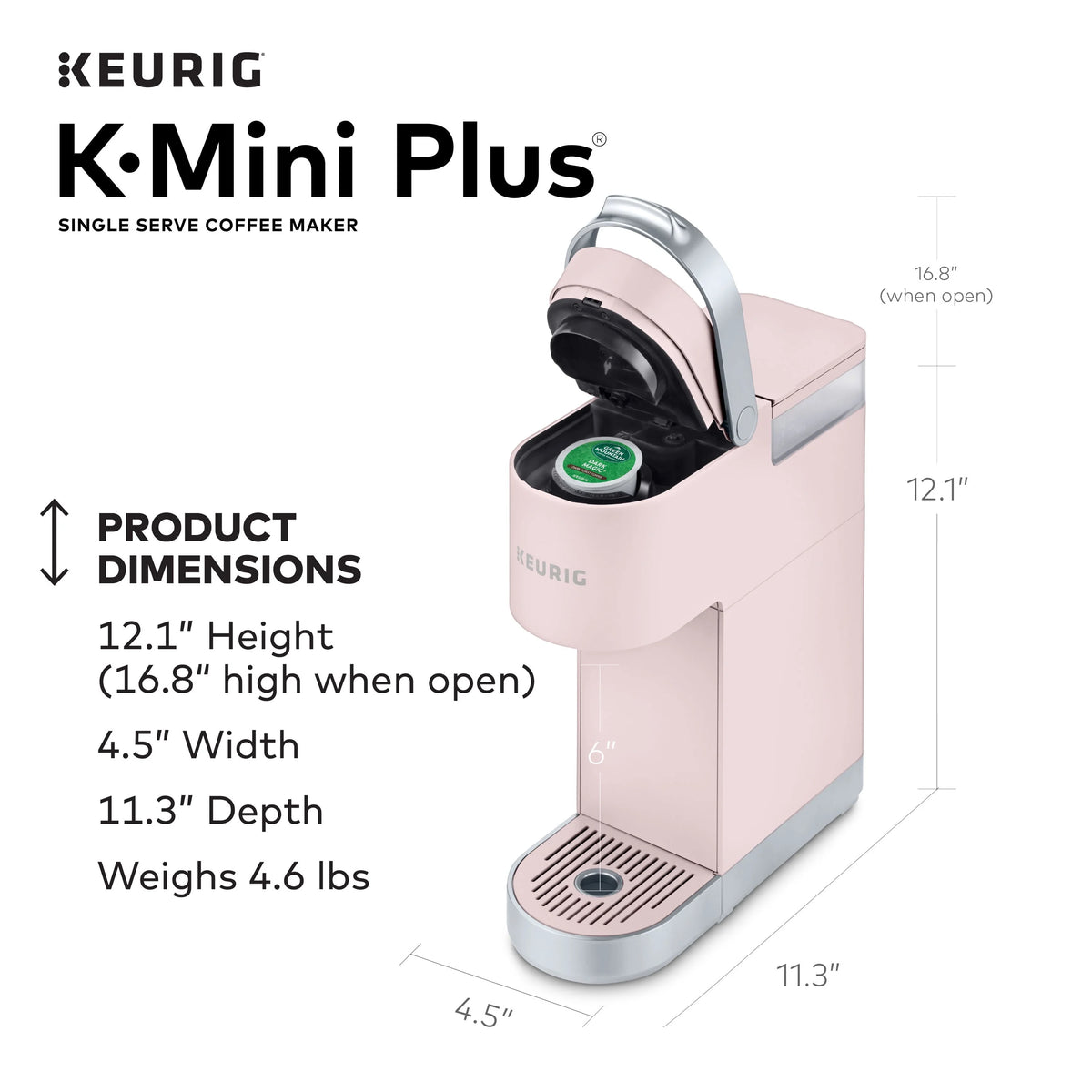 Single Serve K-Cup Pod Coffee Maker H625