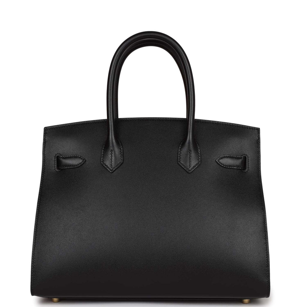Black Leather Handbag P419