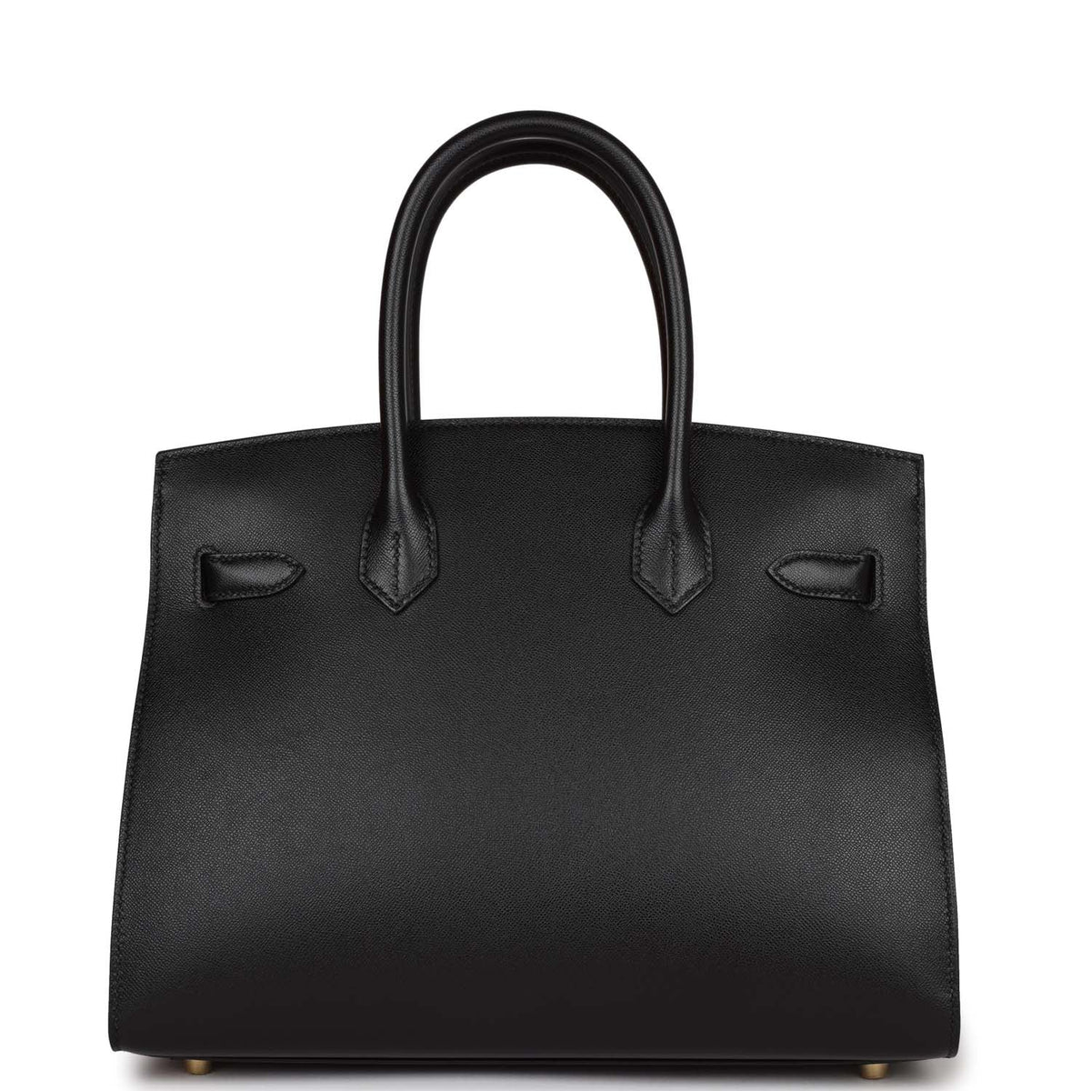 Black Leather Handbag P419