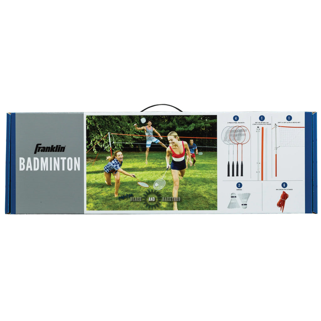 Badminton Net Starter Set with 4 Rackets and 2 Birdies B57106