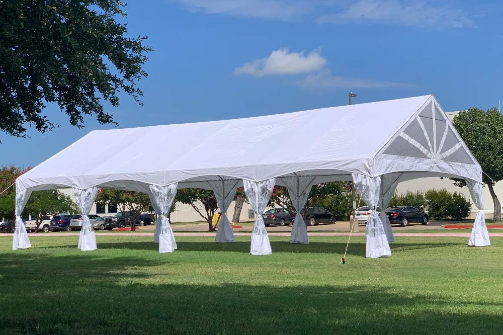 40'x20' PE Marquee Tent Gazebo Shelter with Storage Bags G985032