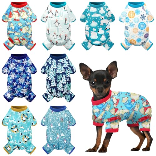 8 Pcs Winter Dog Pajamas H748