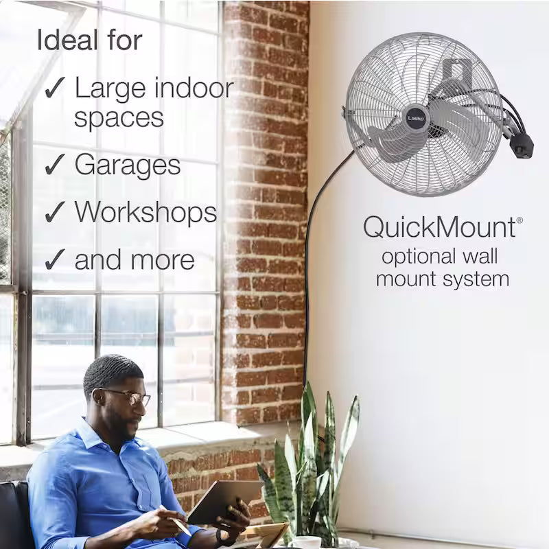 20 in. 3 Speed Metallic Floor Fan Q538583