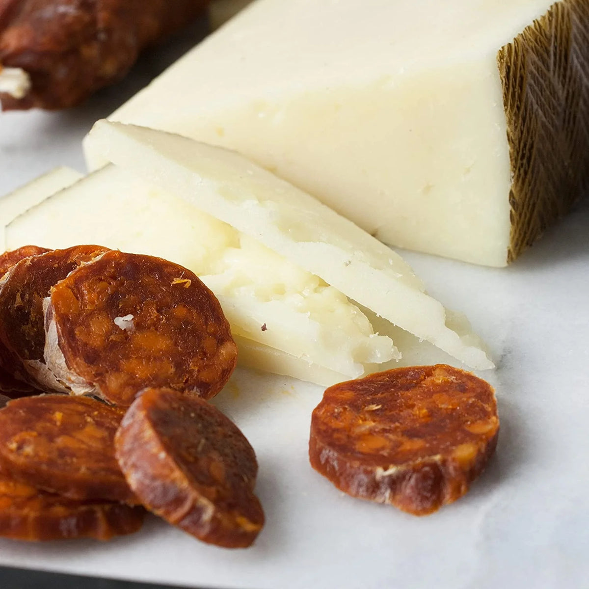 Gift Box of Spanish Cheeses Meats Delicacies and Sweets W6996