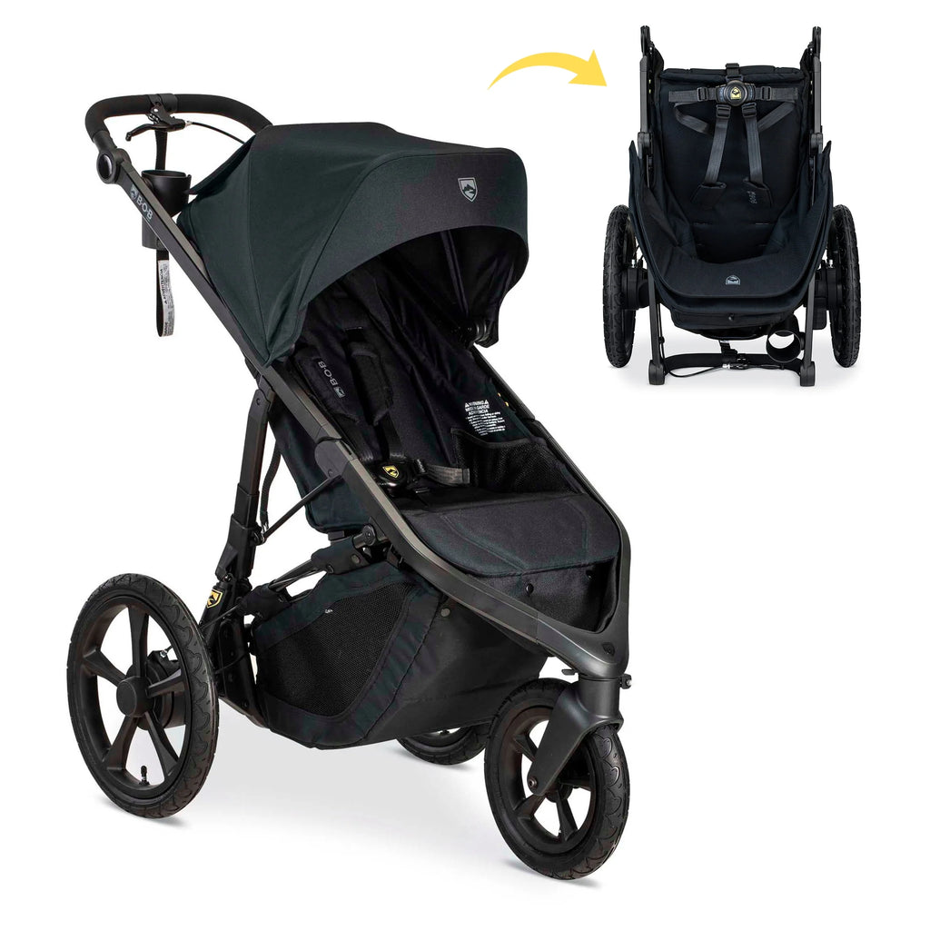 Jogging Stroller with Dual Suspension and Air-Filled Tires D545461