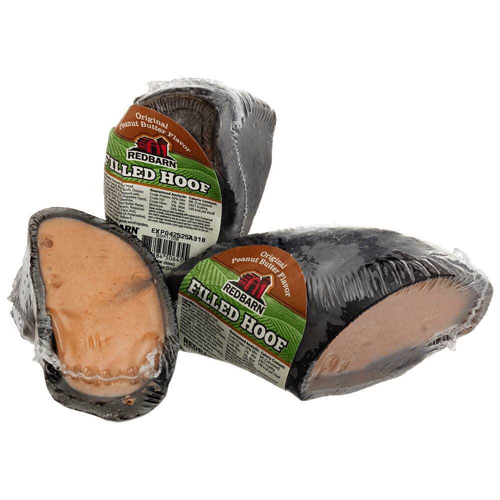 Peanut Butter Filled Hoof Dog Treat P65101
