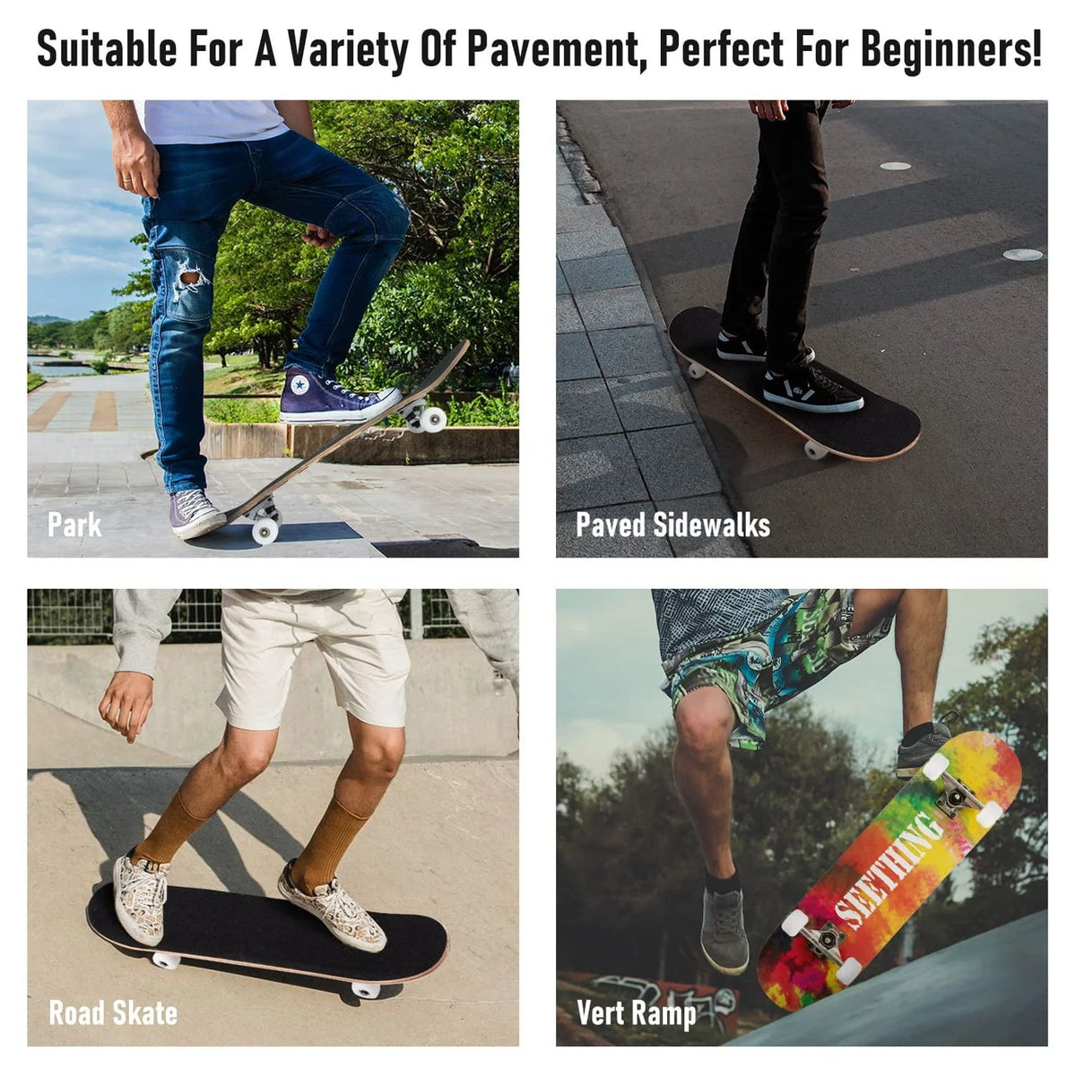 31"x8" Maple Complete Skateboard A28773