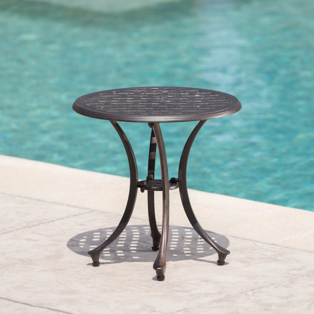 Cast Aluminum Side Table F851707