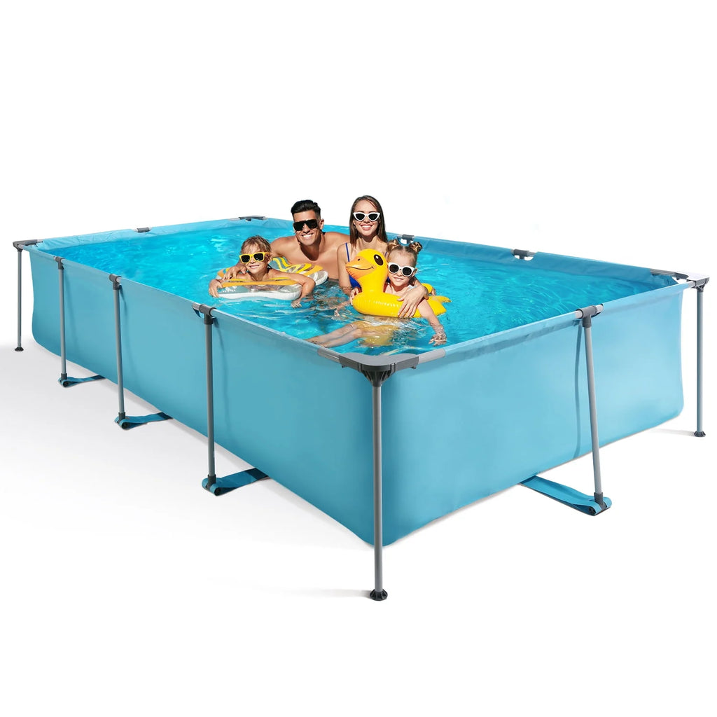 10 ft Above Ground Rectangular Frame Swimming Pool D4466