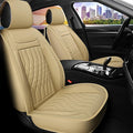 Black Waterproof Leather Car Seat Covers Full Set V2970