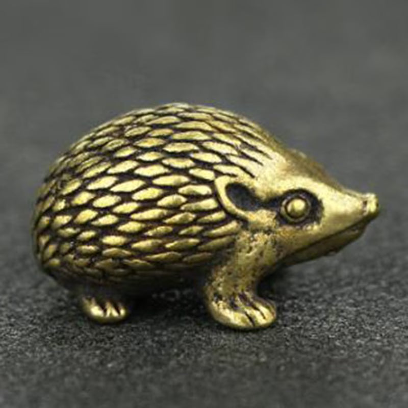 Brass Hedgehog Statue Home Decor Ornaments L520