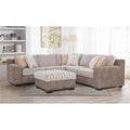 3 Piece Parchment Chenille Sectional Sofa K988203