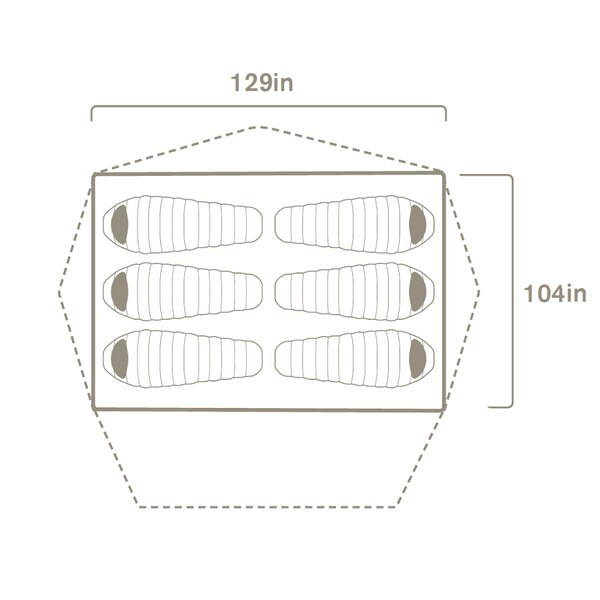 6-Person Footprint D3891