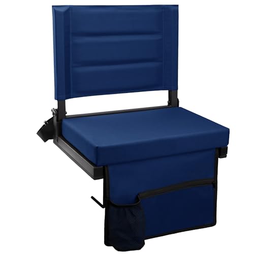 Portable Bleacher Seats with Back Support and Padded Cushion M448