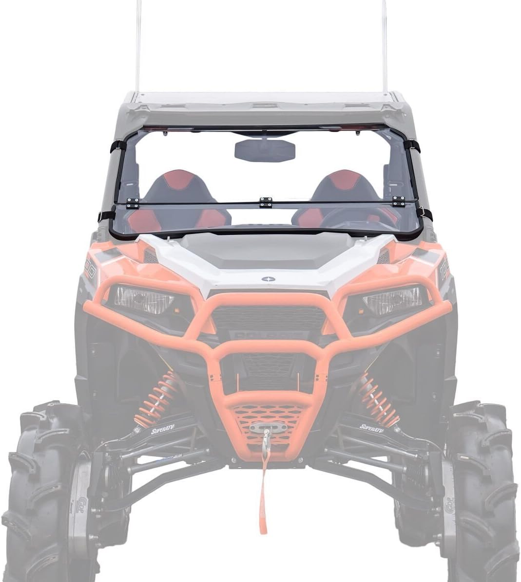 Heavy Duty Scratch Resistant Flip Down Windshield Y67142