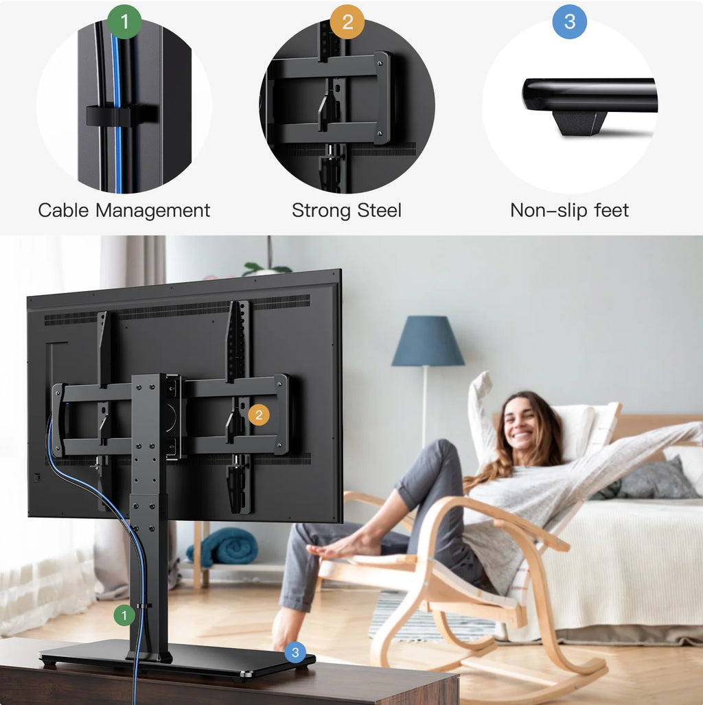 Universal Swivel TV Stand for 32-80" TVs W78975