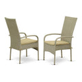 Wicker Patio Chair Natural Linen I224440