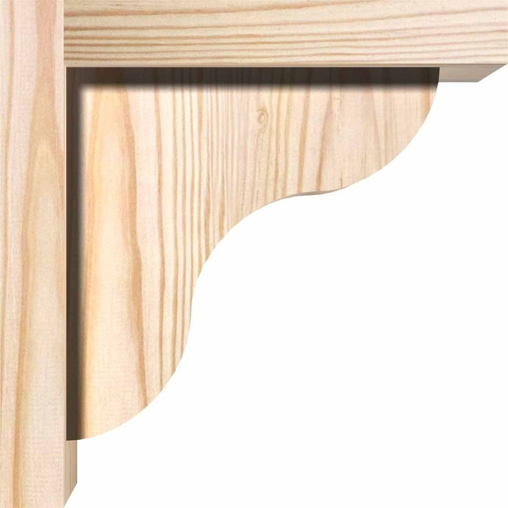 Carmel Smooth Corbel with Backplate, Douglas Fir J5583
