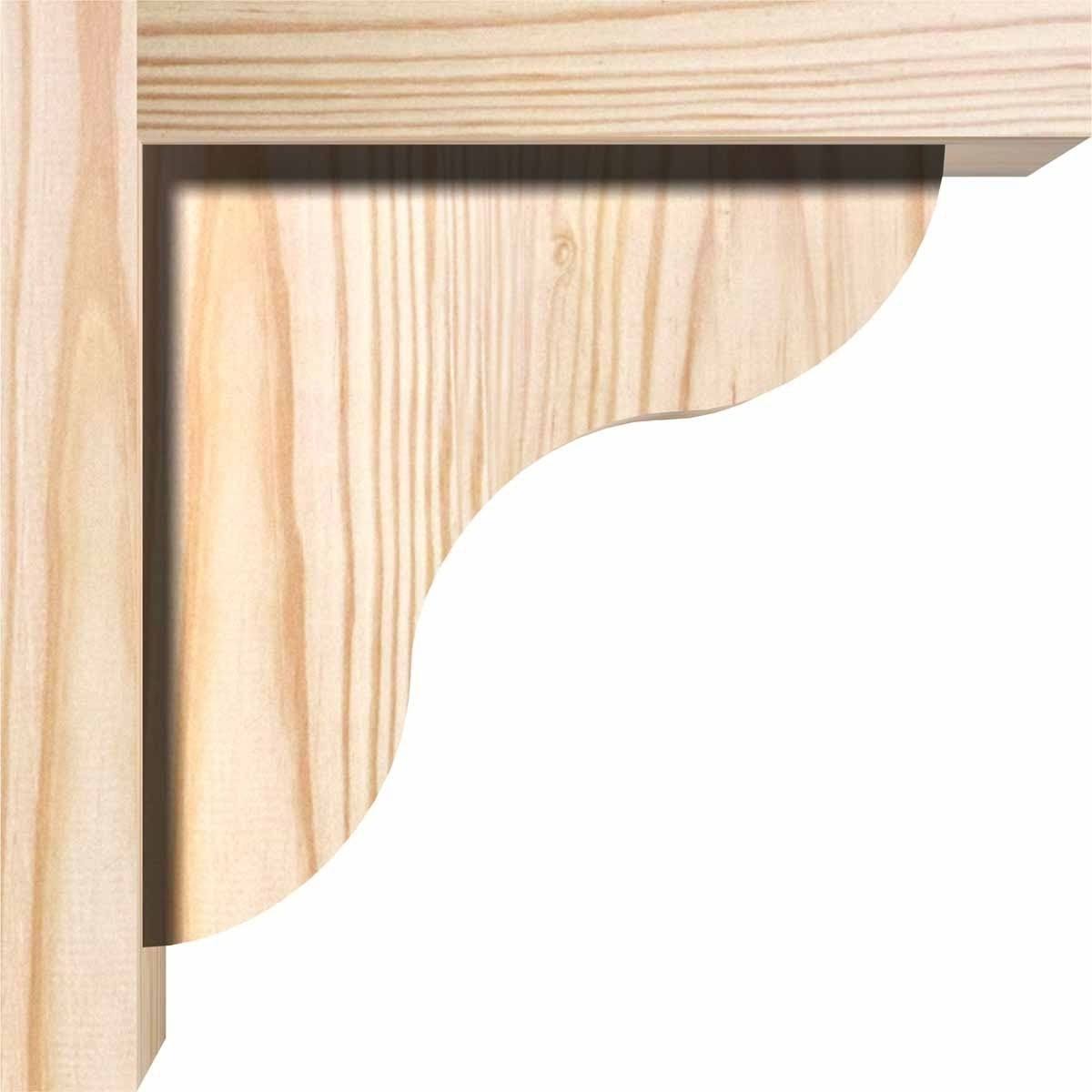 Carmel Smooth Corbel with Backplate, Douglas Fir J5583