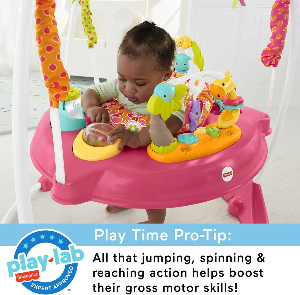 Pink Baby Bouncer Activity Center with Music and Lights X446