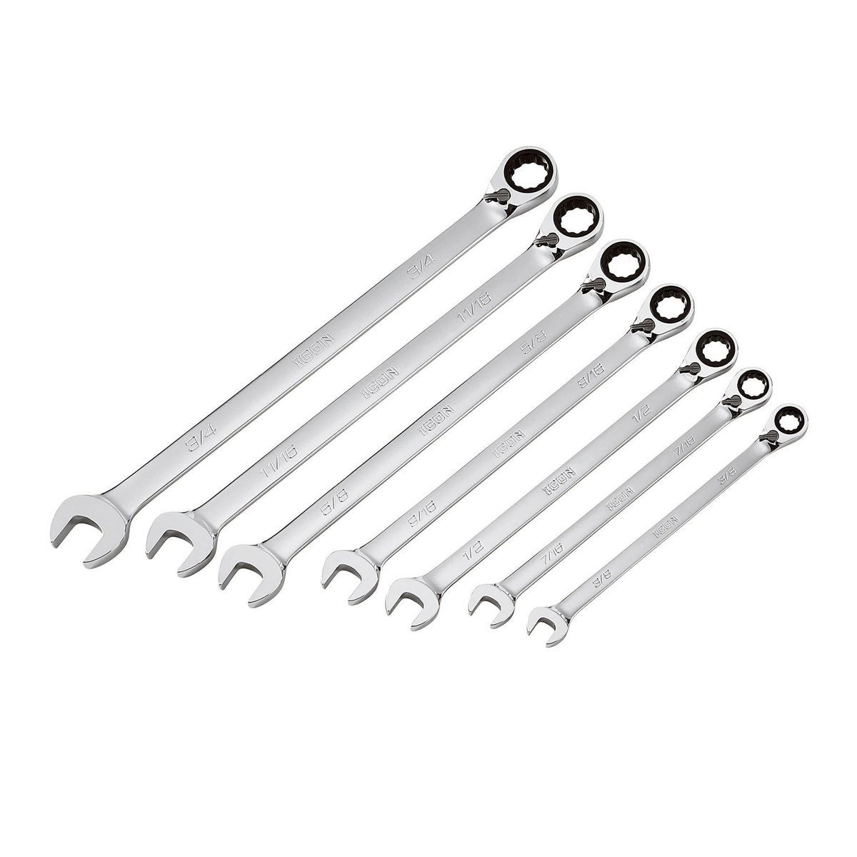 SAE Ratcheting Combination Wrench Set, 7-Piece G559