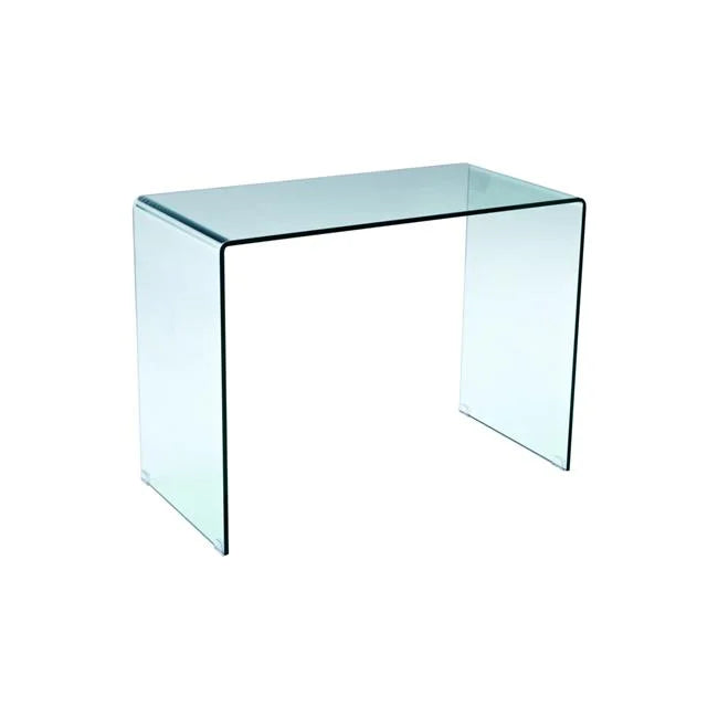 43 in. Tempered Glass U Shaped Computer Desk I638