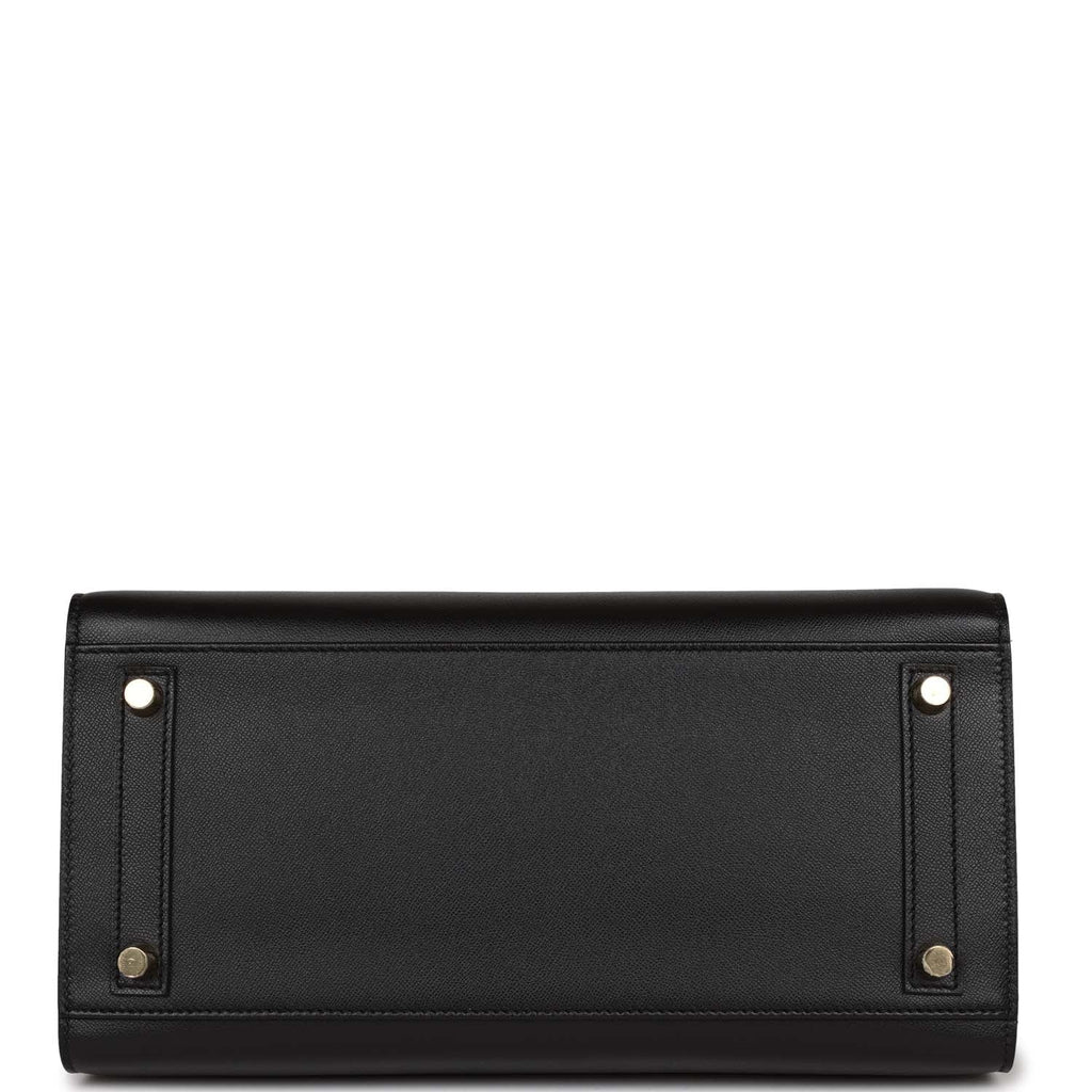 Black Leather Handbag P419