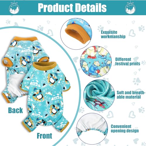 8 Pcs Winter Dog Pajamas H748