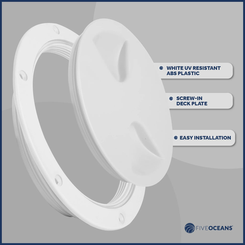 6" Round Marine Boat Hatch with Detachable Cover A391