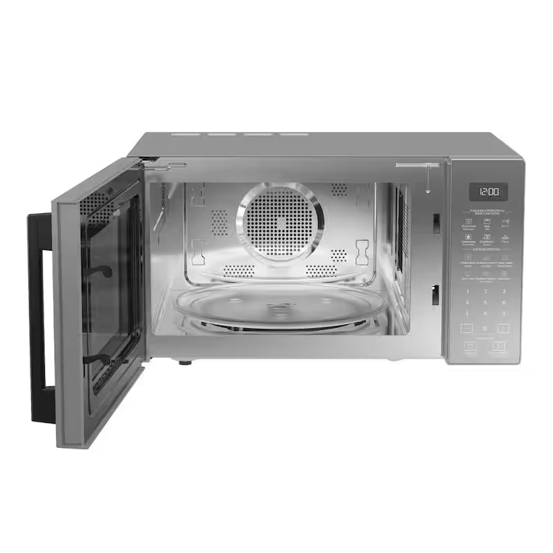 Electric Built-In Microwave in Silver with Mirror Finish B43192