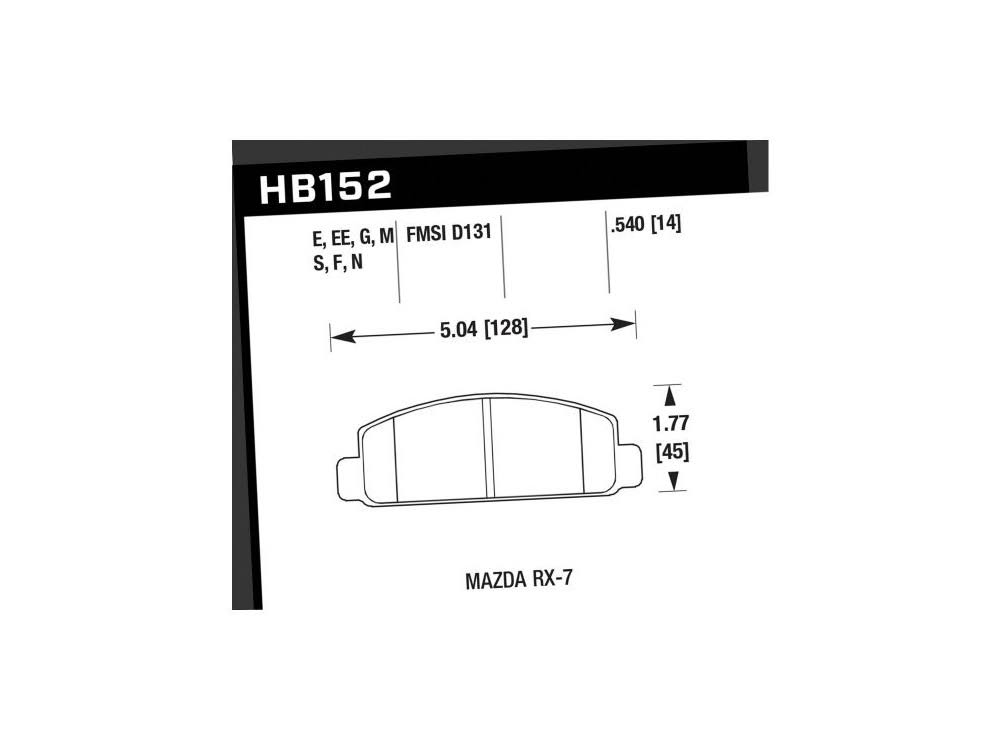 Black Disc Brake Pad C858