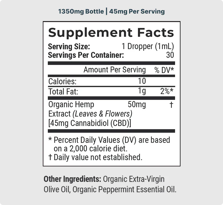 Organic CBD Tincture B518011