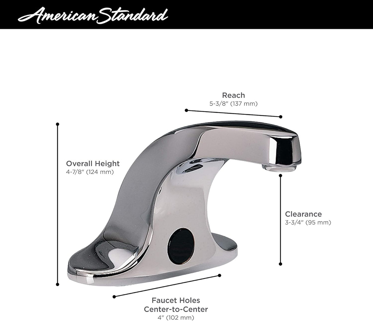 Polished Chrome Battery Powered Faucet D1464